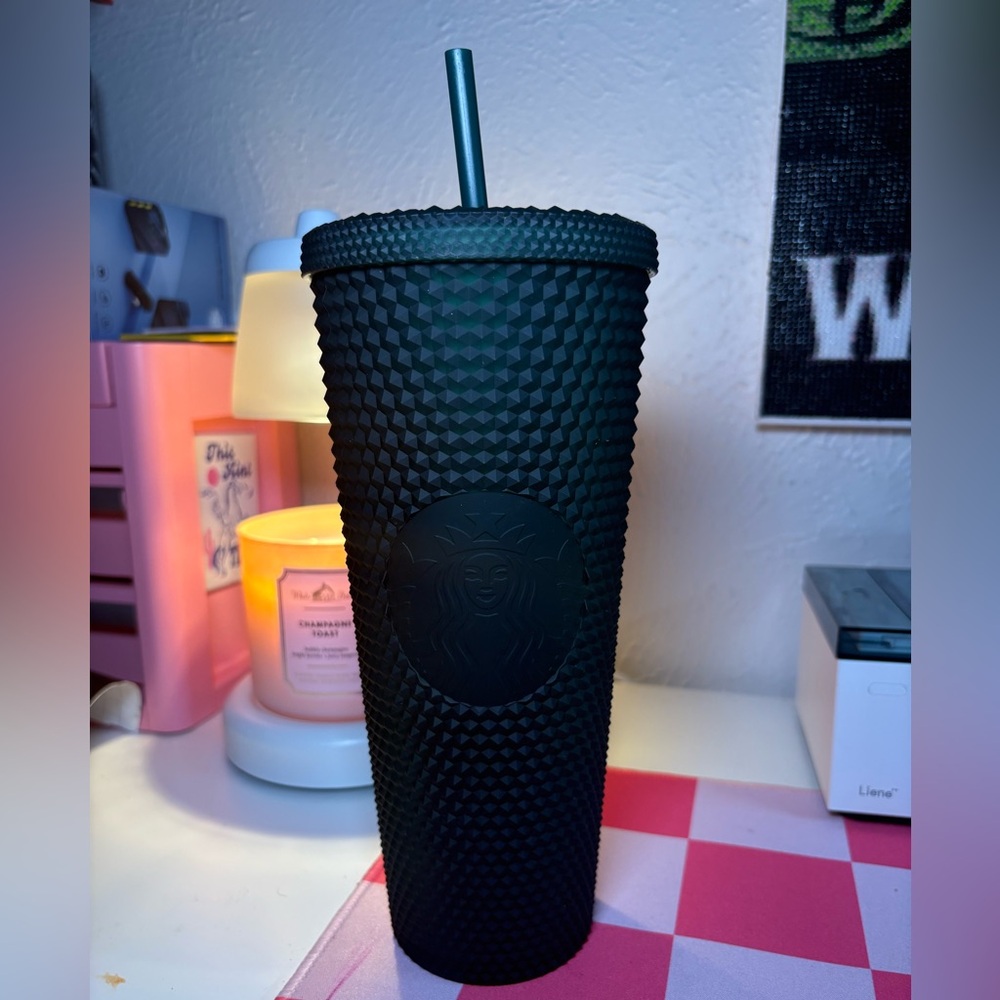 🌲 Starbucks 2022 Dark Forest Green Matte Studded Tumbler – Venti (24 oz)